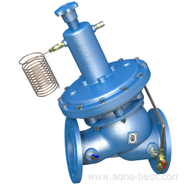 Self-actuated differential pressure control valve DN100